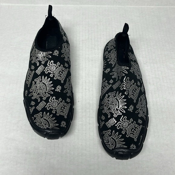 Men’s Aztec Print Black Water Shoes Slip-On Aqua 10 | adventure gear travel - Picture 2 of 13